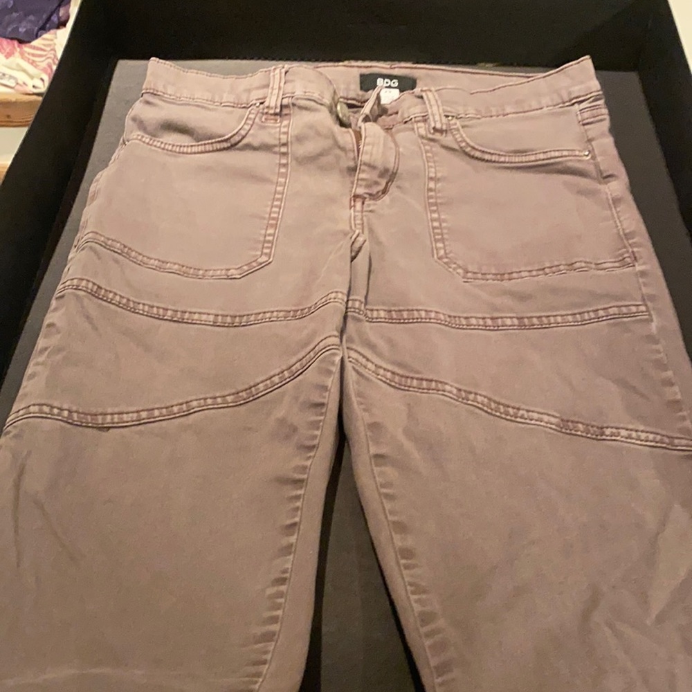Gray purple zip side jeans BdG